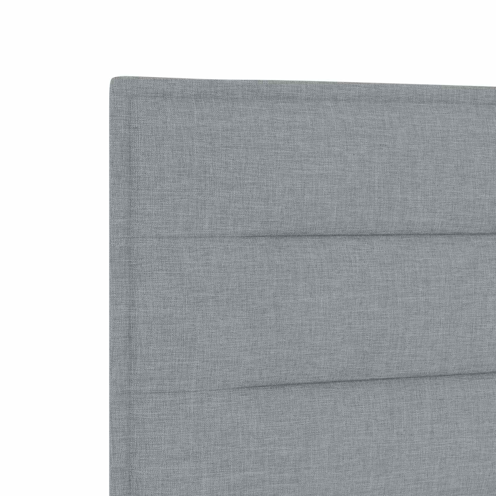 vidaXL Boxspring met matras stof lichtgrijs 90x200 cm