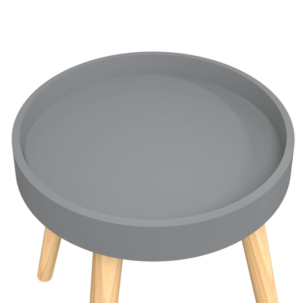 vidaXL Bijzettafel 38x38x40 cm bewerkt hout en grenenhout wit