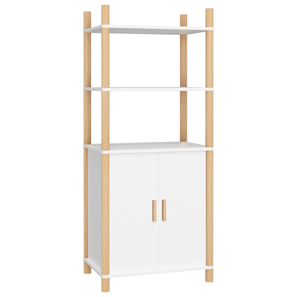 vidaXL Hoge kast 60x40x141 bewerkt hout wit