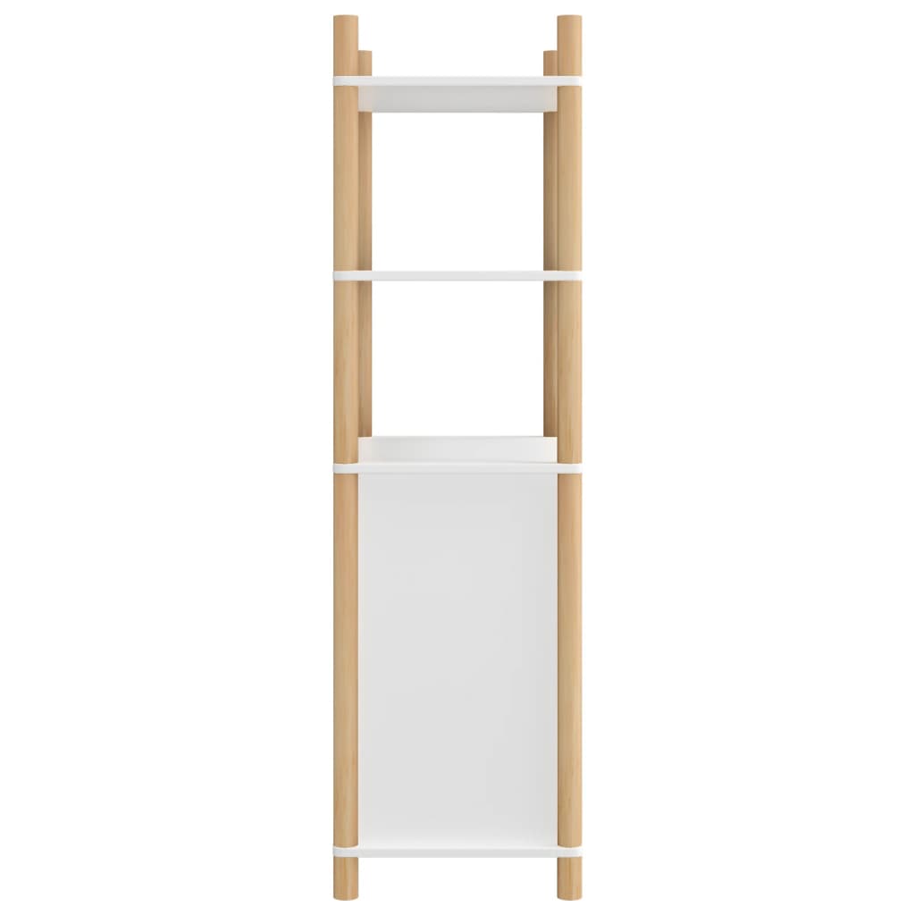 vidaXL Hoge kast 60x40x141 bewerkt hout wit