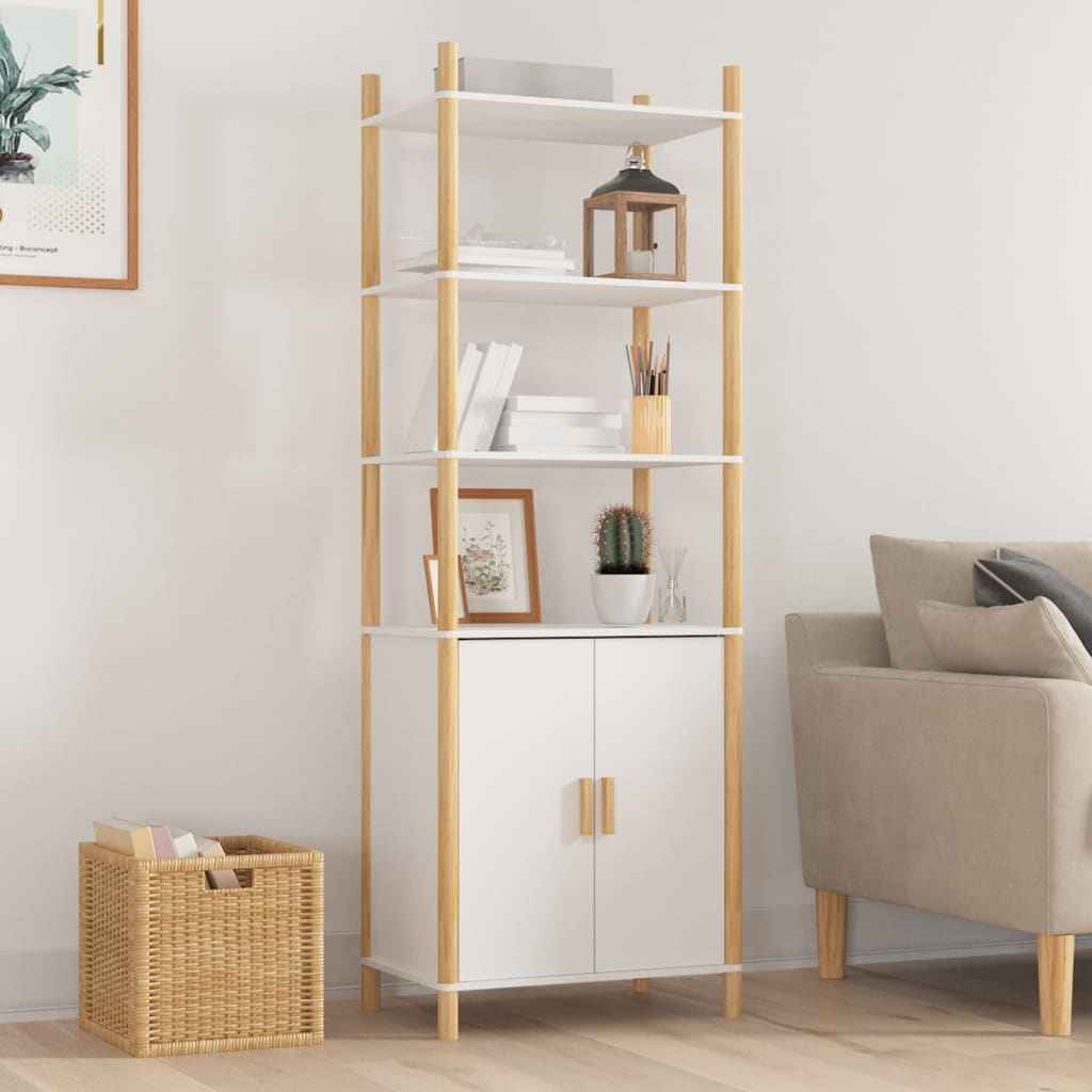 vidaXL Hoge kast 60x40x173 cm bewerkt hout wit