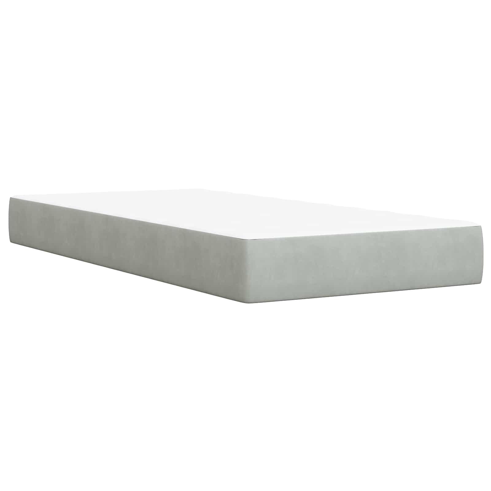 vidaXL Ottoman bed met matrassen en LED's 100x200cm fluweel zwart