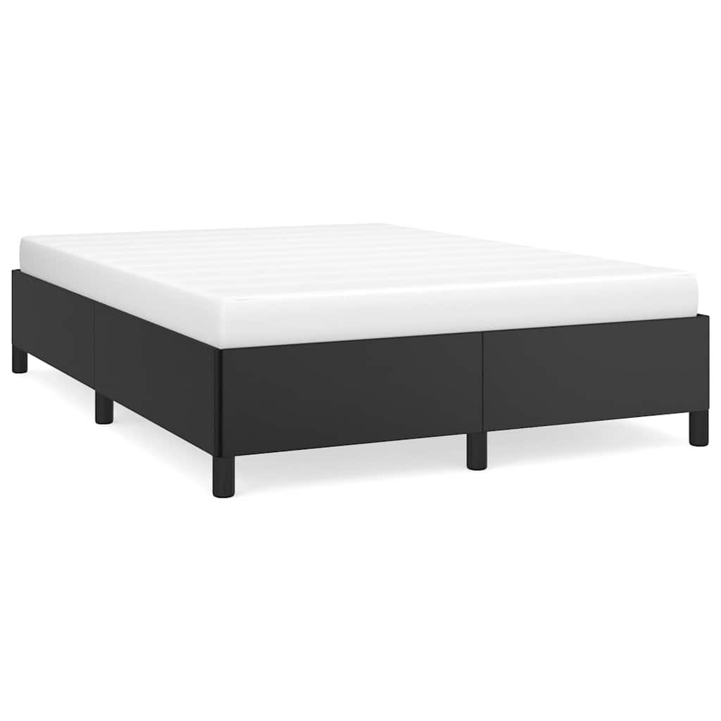 vidaXL Bedframe zonder matras zwart 152x203 cm Queen kunstleer