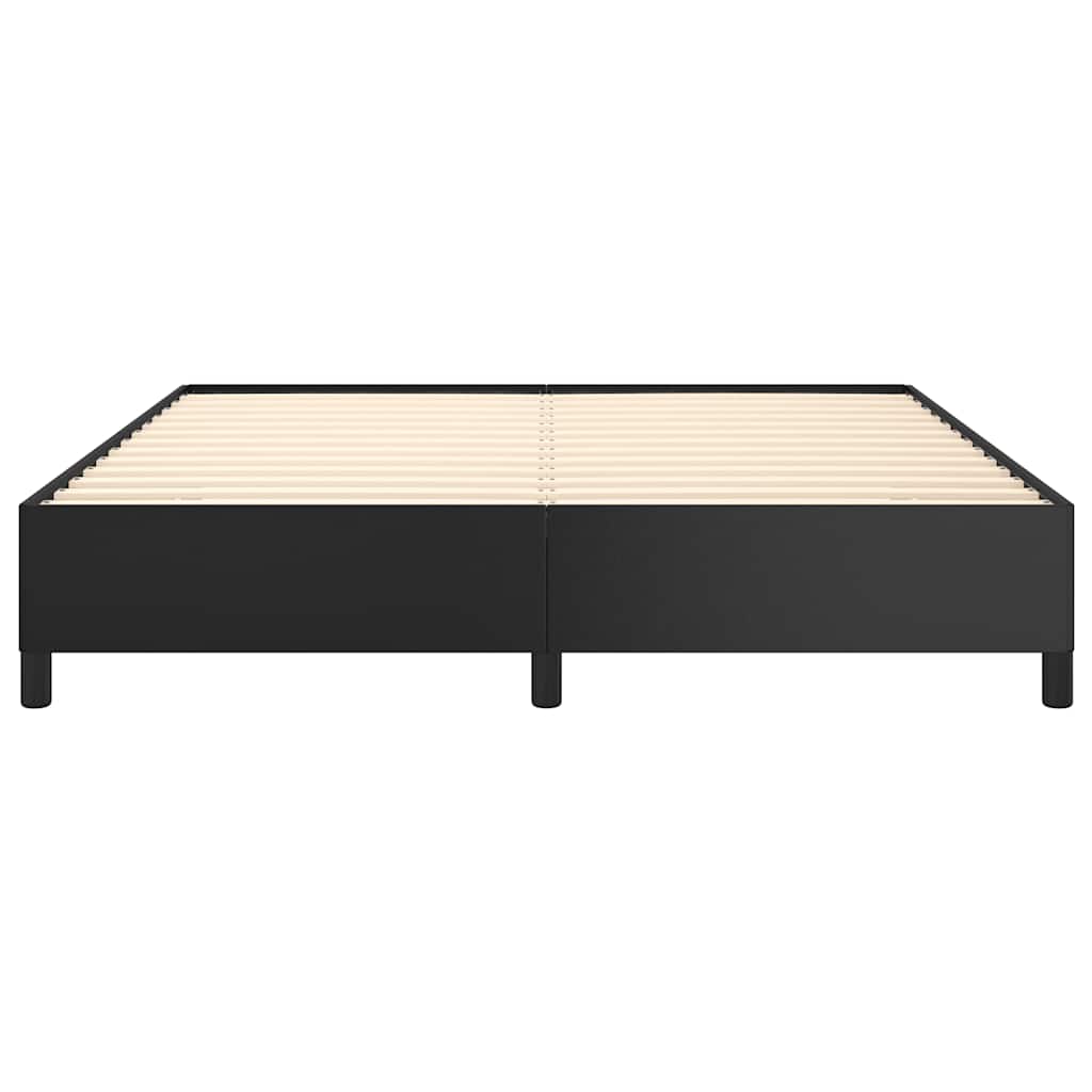 vidaXL Bedframe zonder matras zwart 152x203 cm Queen kunstleer