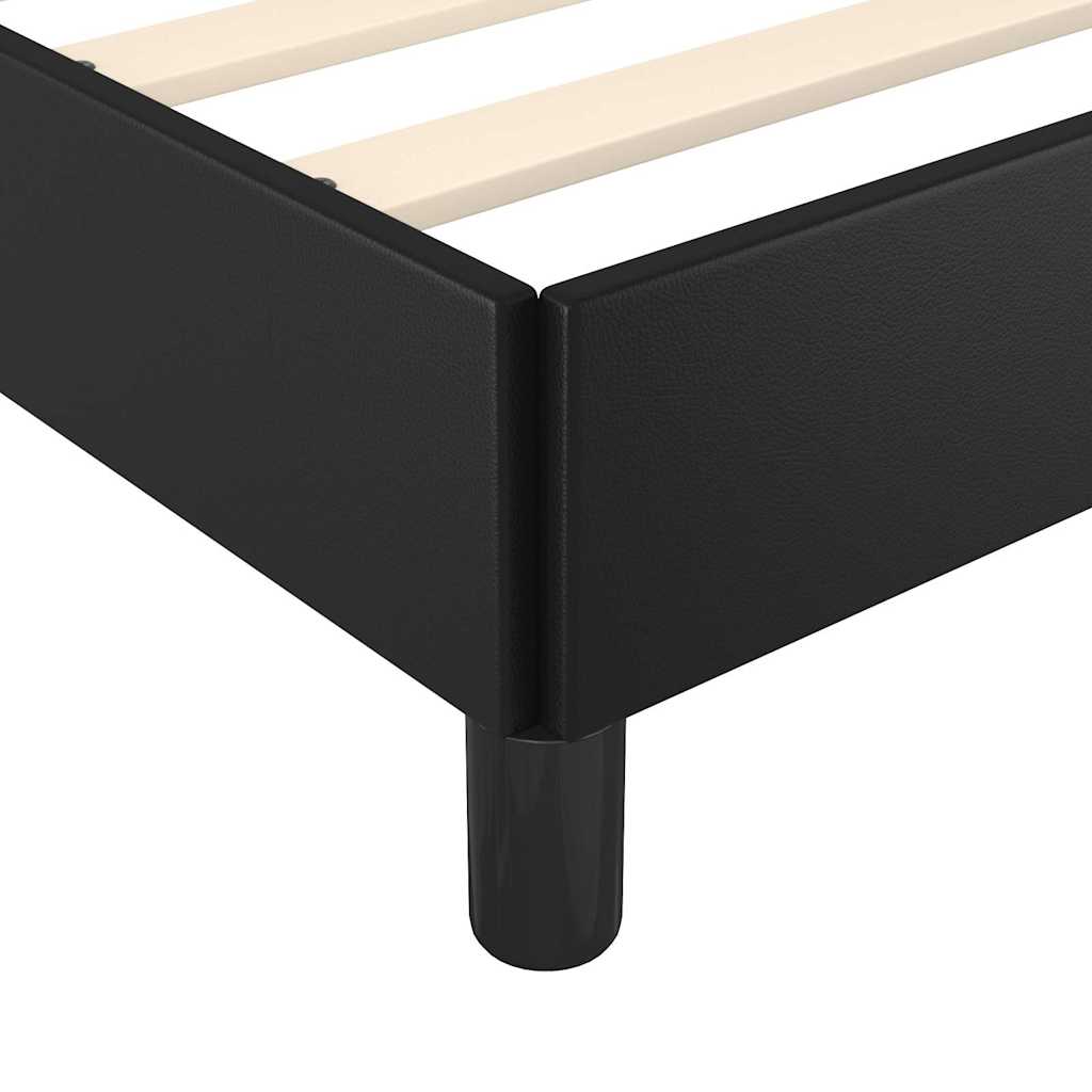 vidaXL Bedframe zonder matras zwart 152x203 cm Queen kunstleer