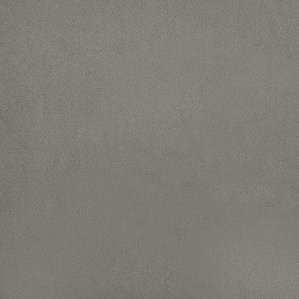 vidaXL Bedframe zonder matras lichtgrijs 152x203 cm Queen fluweel