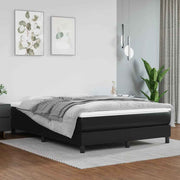 vidaXL Pocketveringmatras medium full 137x190x20 cm kunstleer zwart