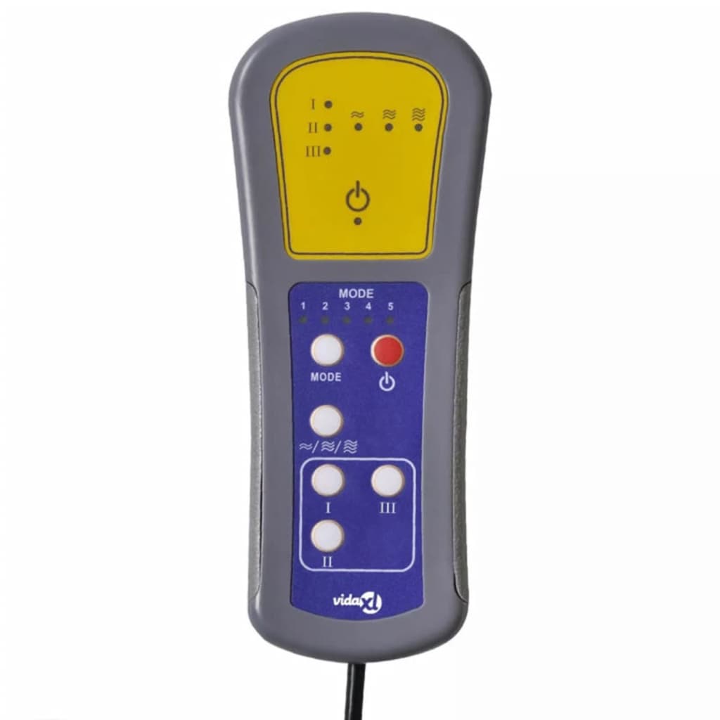 vidaXL Massagestoel stof lichtgrijs