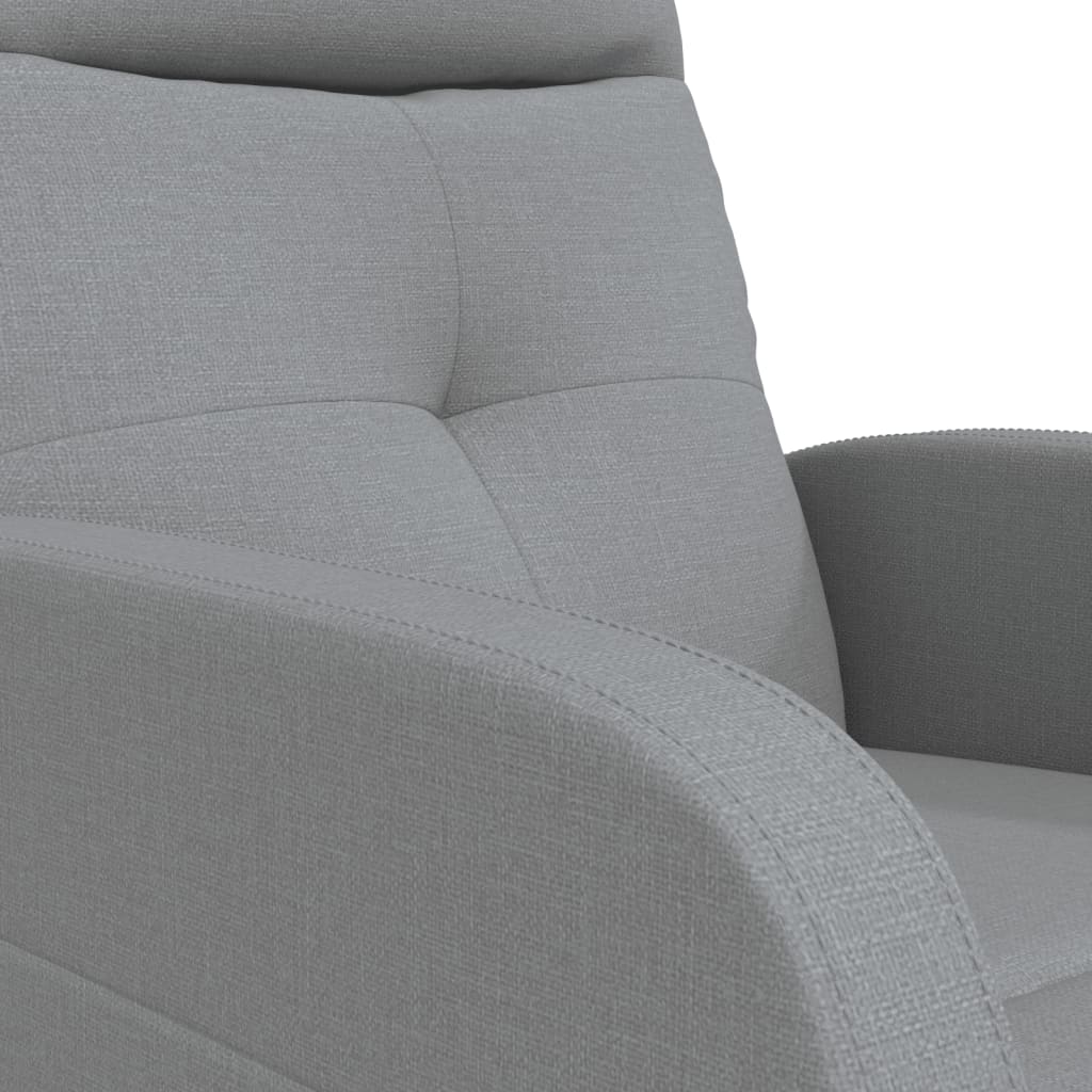 vidaXL Massagestoel stof lichtgrijs
