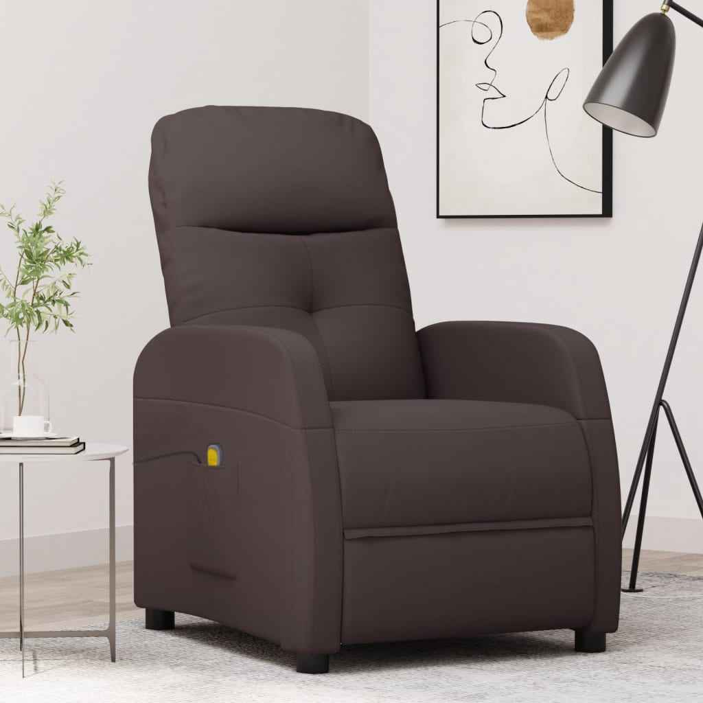 vidaXL Massagestoel stof lichtgrijs