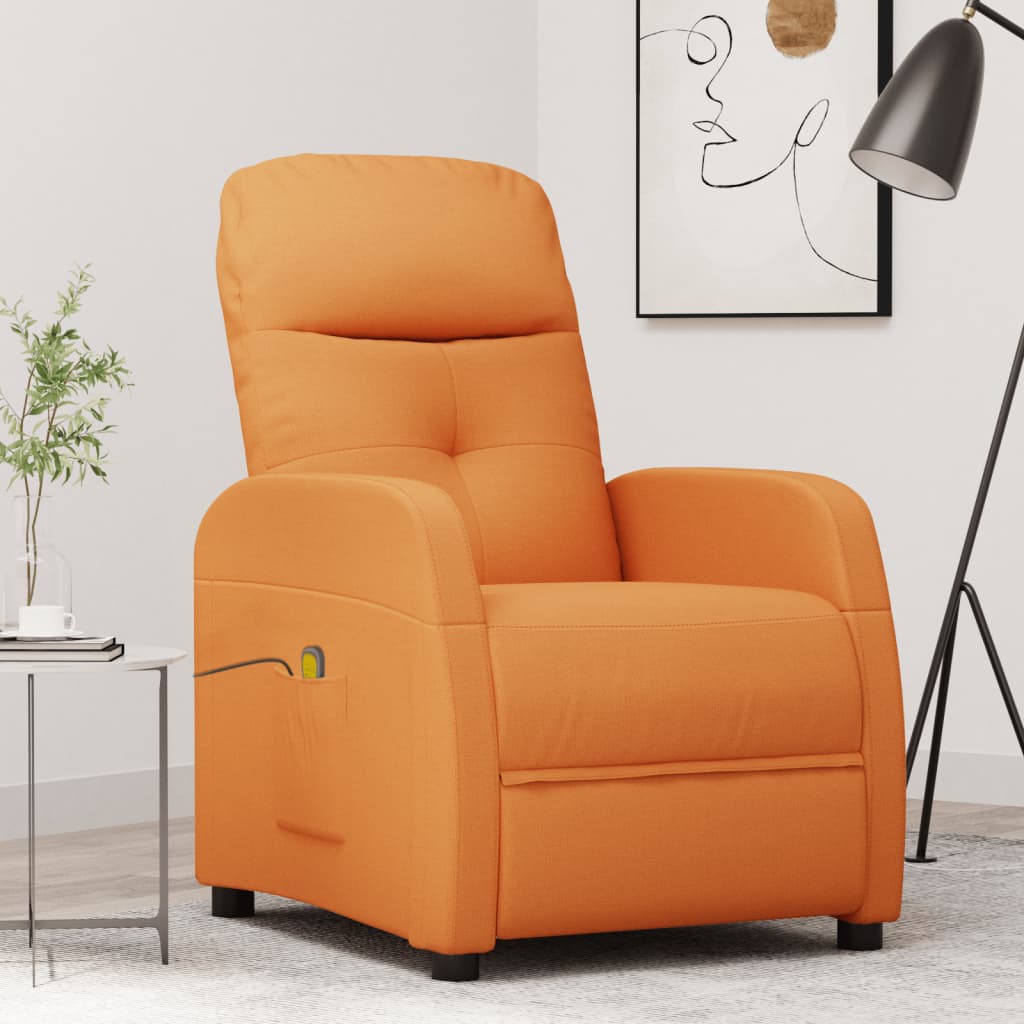 vidaXL Massagestoel stof lichtgrijs