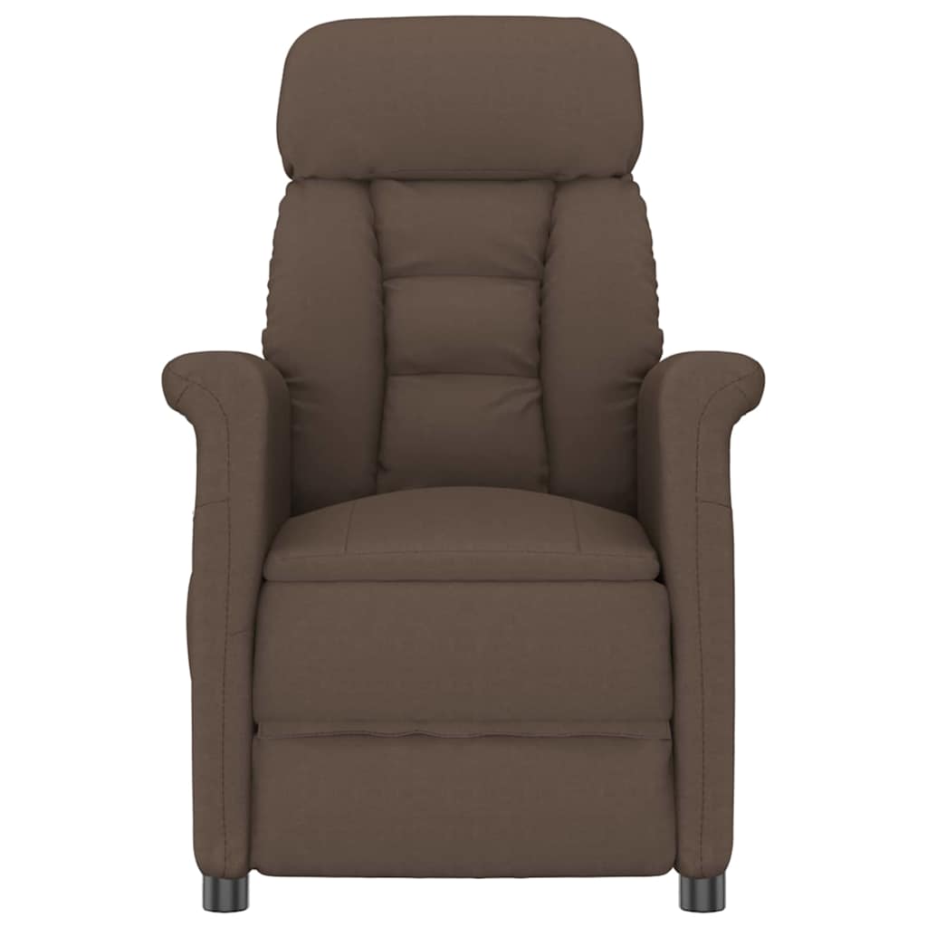 vidaXL Massagestoel microvezelstof bruin