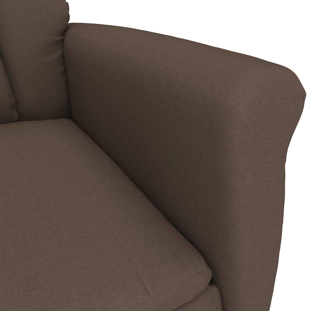 vidaXL Massagestoel microvezelstof bruin