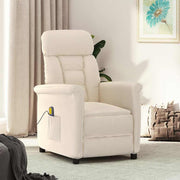 vidaXL Massagestoel microvezelstof bruin