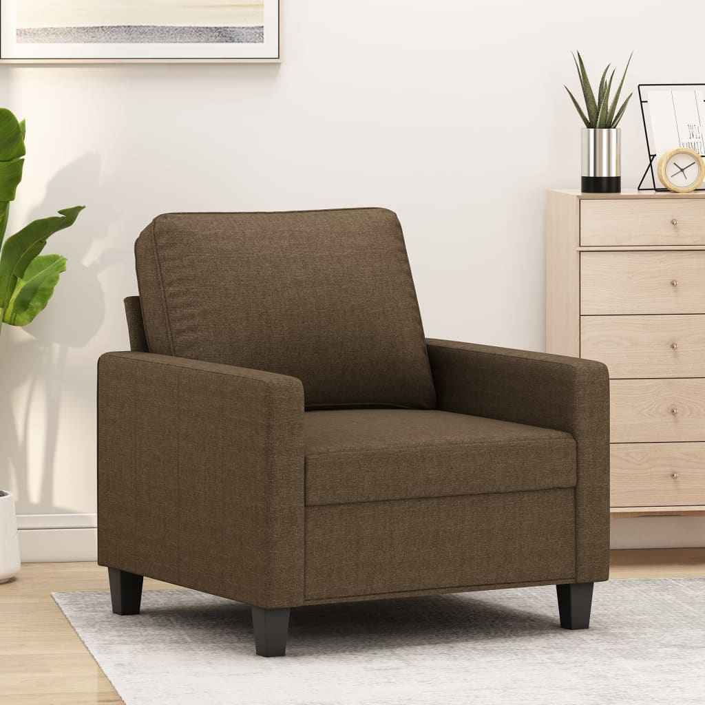 vidaXL Fauteuil 60 cm stof lichtgrijs