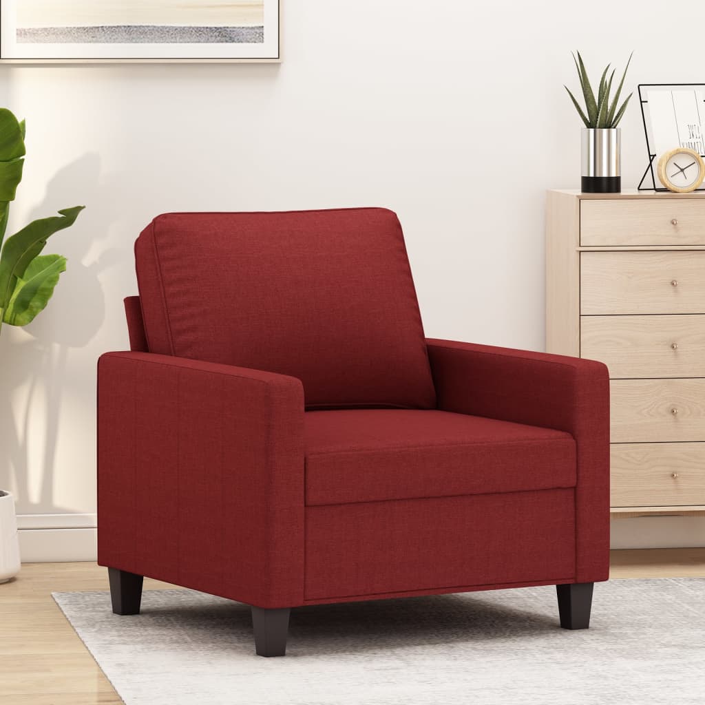 vidaXL Fauteuil 60 cm stof lichtgrijs