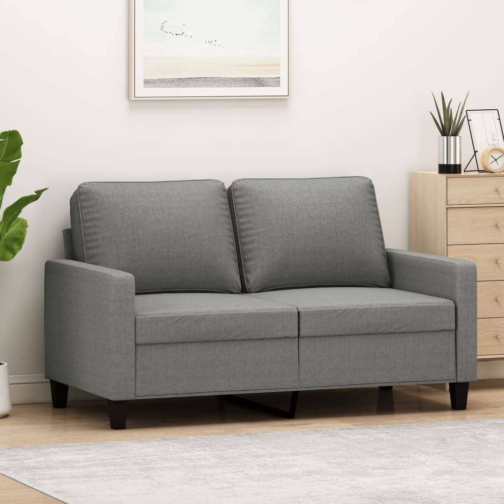 vidaXL Fauteuil 60 cm stof lichtgrijs