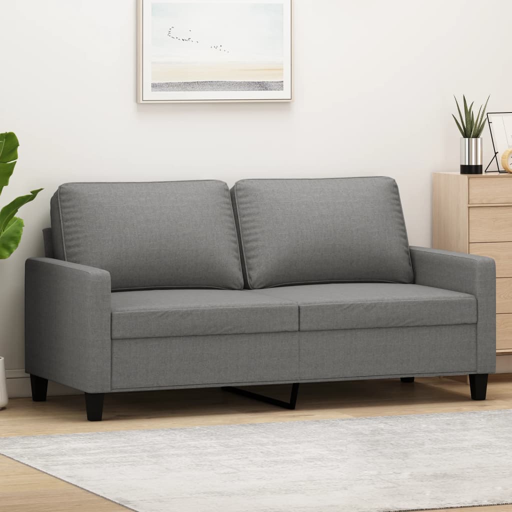 vidaXL Fauteuil 60 cm stof lichtgrijs