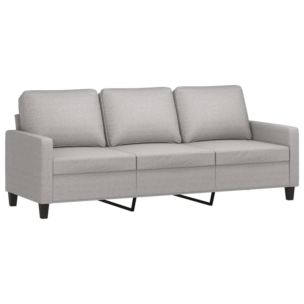 vidaXL Fauteuil 60 cm stof lichtgrijs