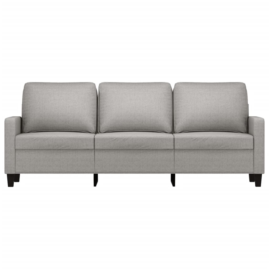 vidaXL Fauteuil 60 cm stof lichtgrijs