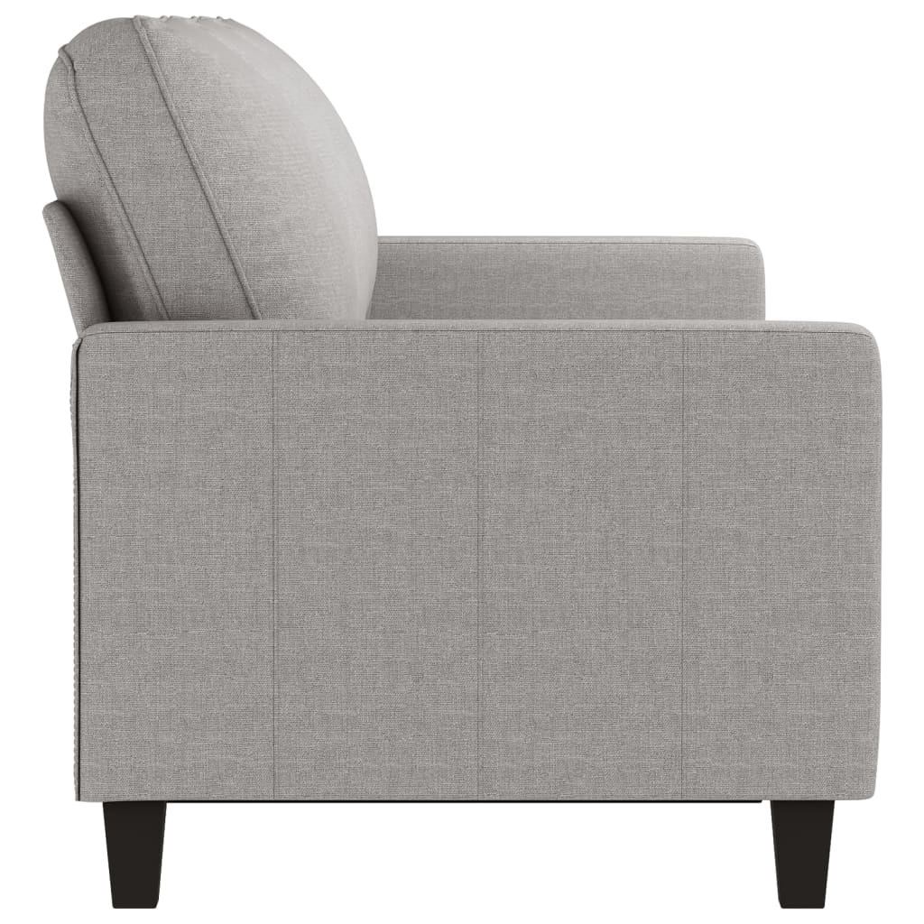 vidaXL Fauteuil 60 cm stof lichtgrijs