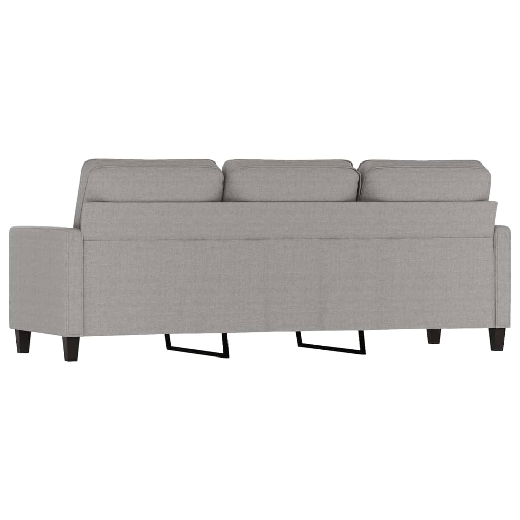 vidaXL Fauteuil 60 cm stof lichtgrijs