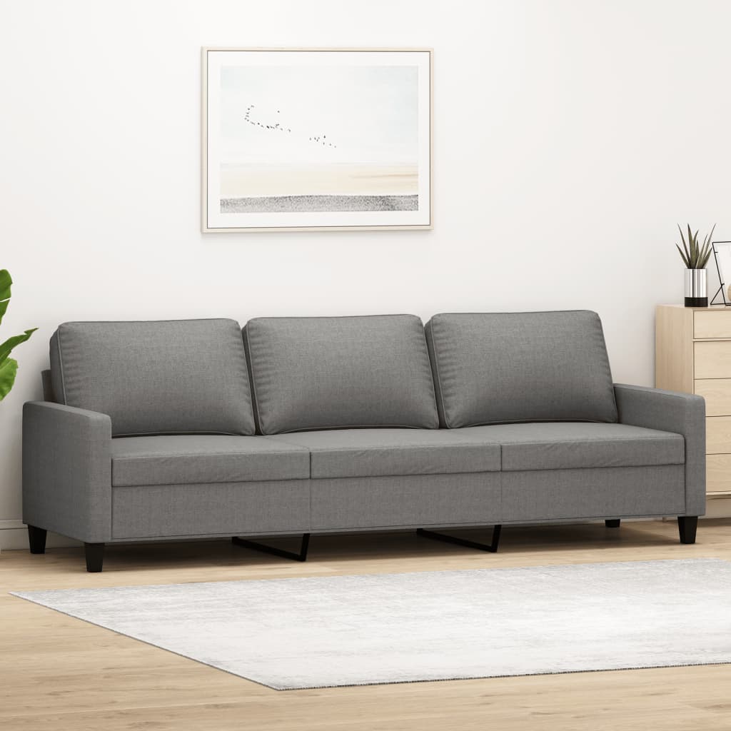 vidaXL Fauteuil 60 cm stof lichtgrijs