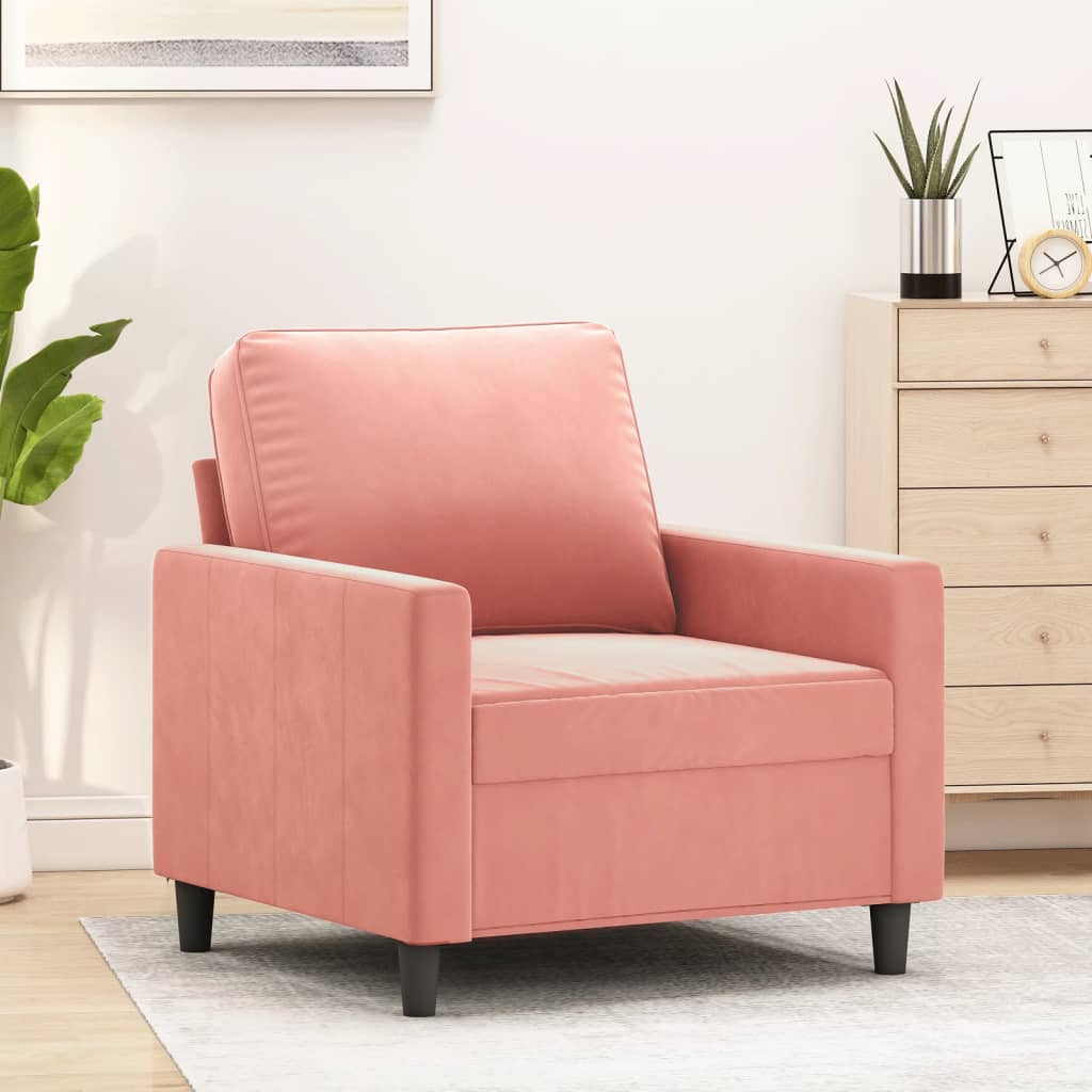 vidaXL Fauteuil 60 cm fluweel donkergrijs