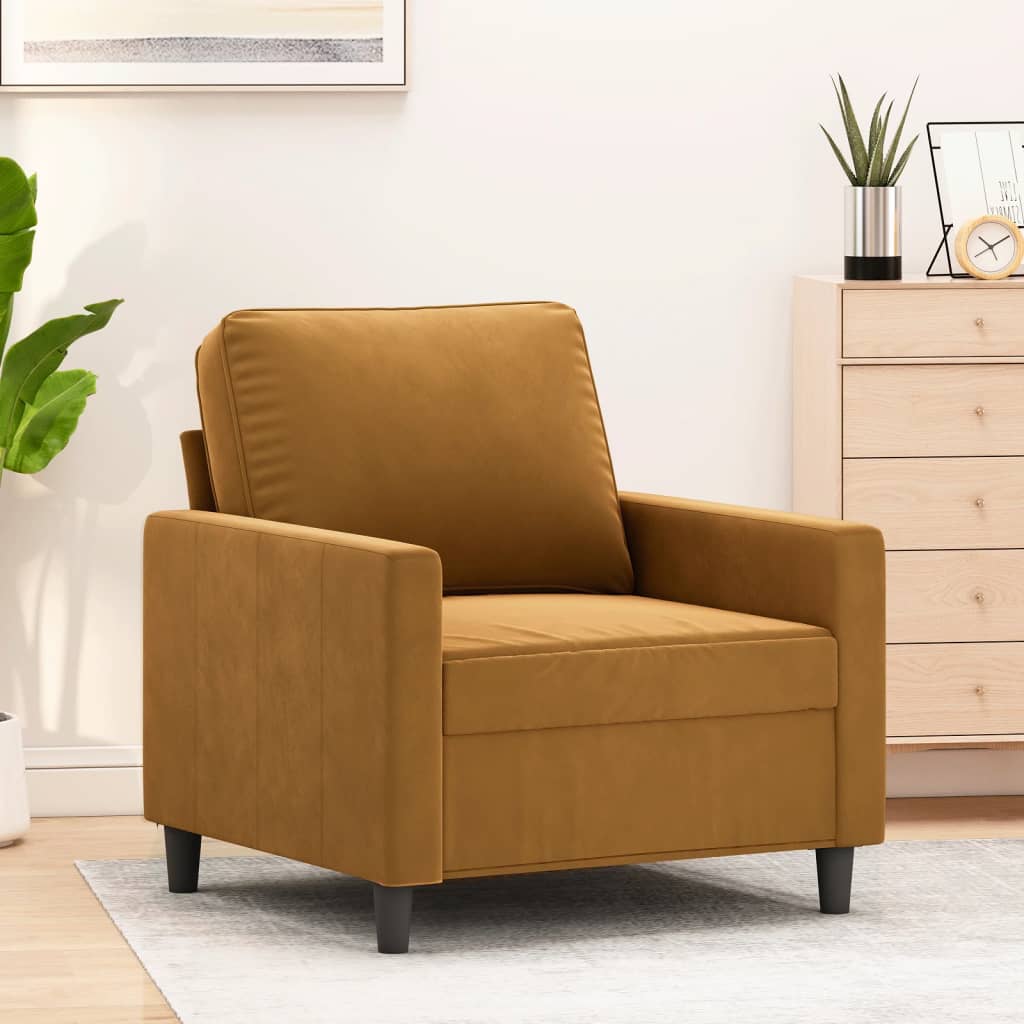 vidaXL Fauteuil 60 cm fluweel donkergrijs