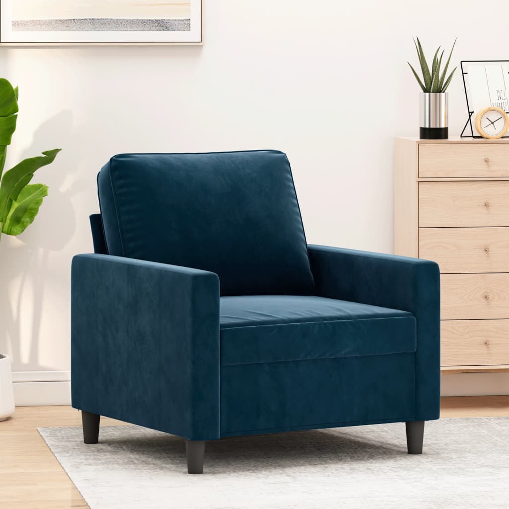 vidaXL Fauteuil 60 cm fluweel donkergrijs