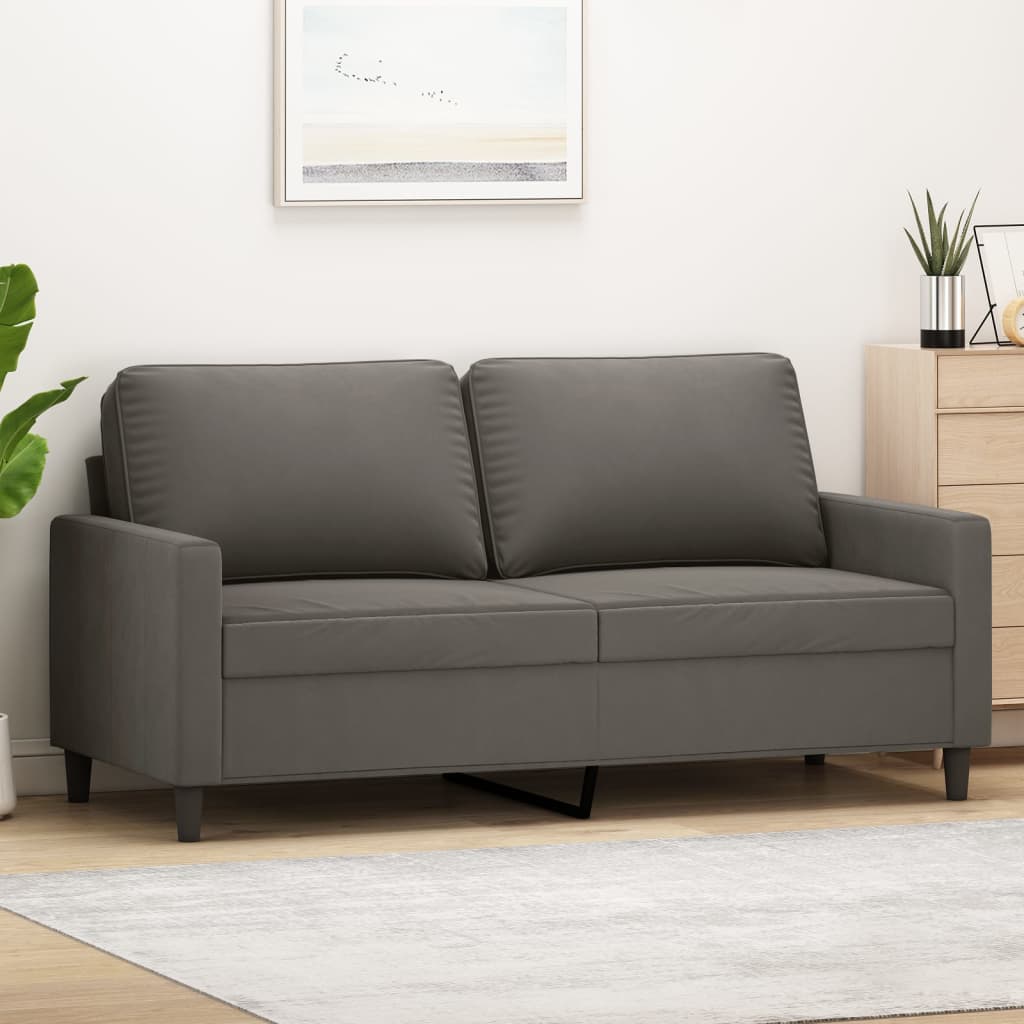 vidaXL Fauteuil 60 cm fluweel donkergrijs