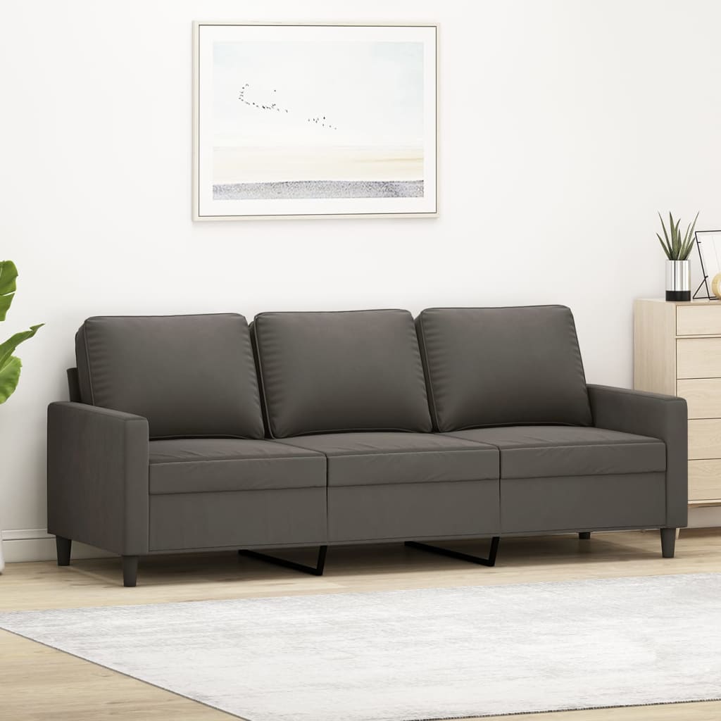 vidaXL Fauteuil 60 cm fluweel donkergrijs