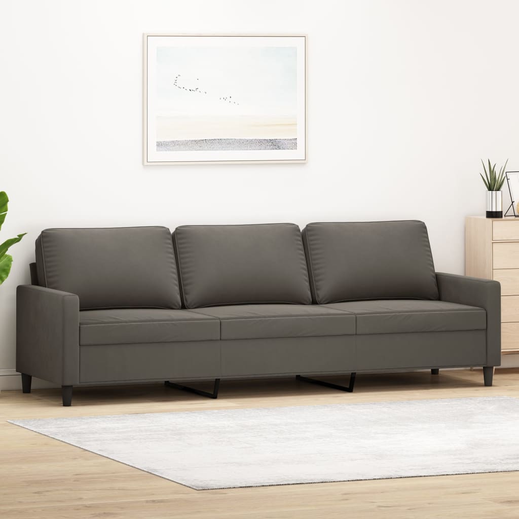 vidaXL Fauteuil 60 cm fluweel donkergrijs