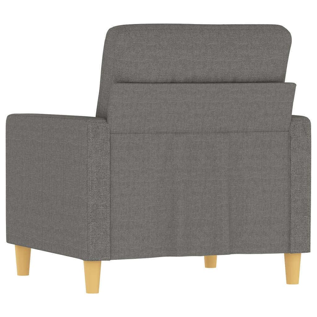 vidaXL Fauteuil 60 cm stof lichtgrijs