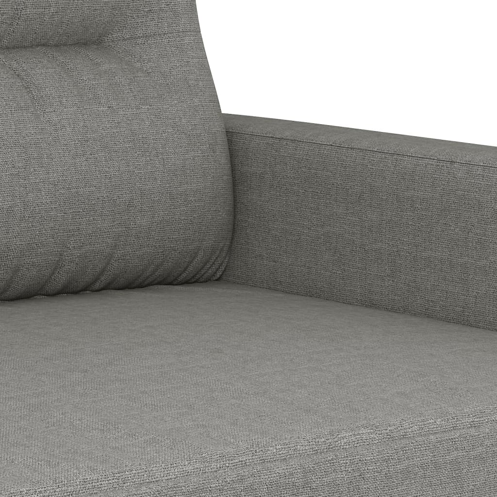 vidaXL Fauteuil 60 cm stof lichtgrijs