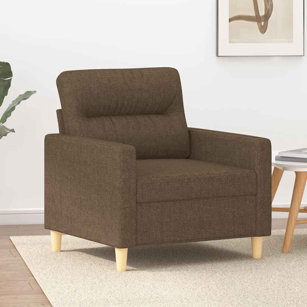 vidaXL Fauteuil 60 cm stof lichtgrijs