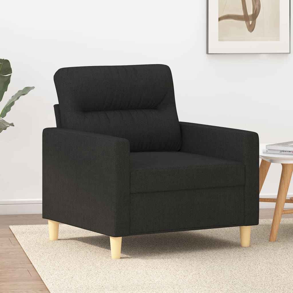 vidaXL Fauteuil 60 cm stof lichtgrijs