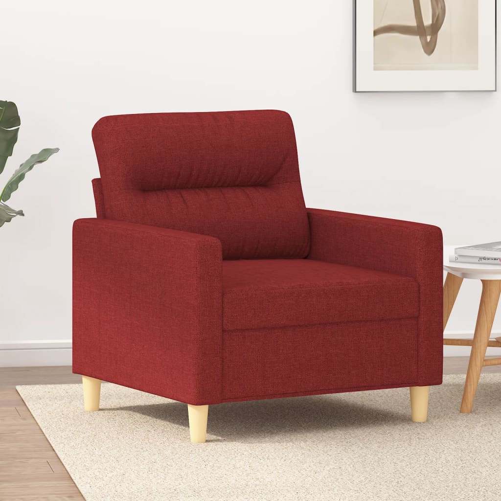 vidaXL Fauteuil 60 cm stof lichtgrijs