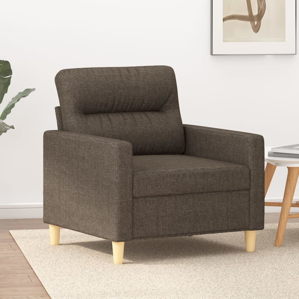 vidaXL Fauteuil 60 cm stof lichtgrijs