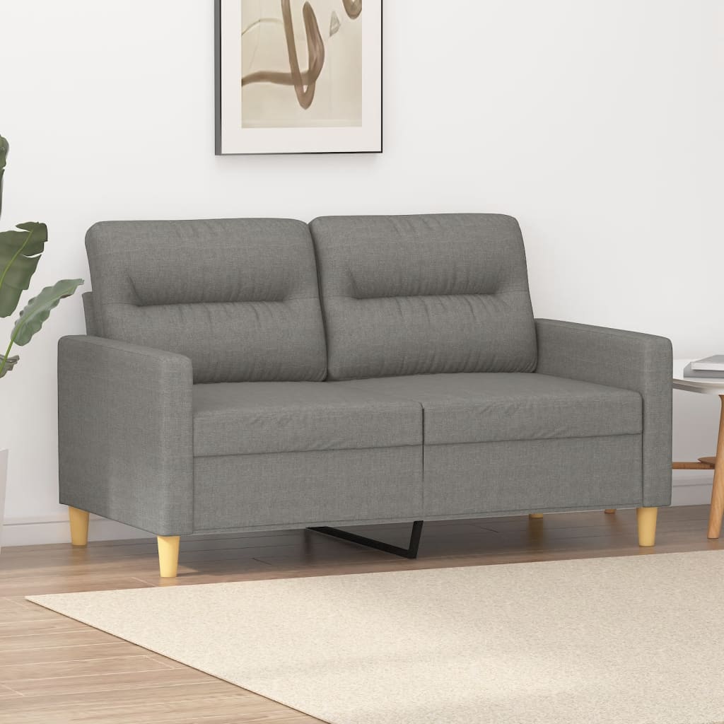 vidaXL Fauteuil 60 cm stof lichtgrijs