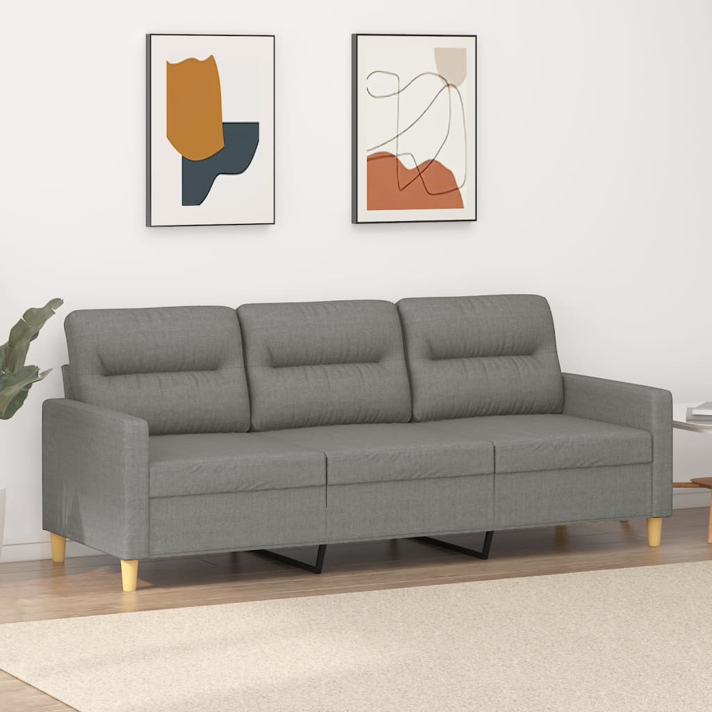 vidaXL Fauteuil 60 cm stof lichtgrijs