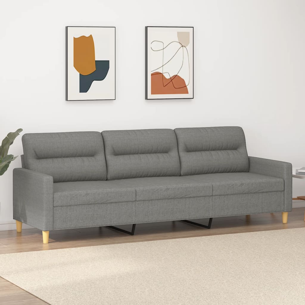 vidaXL Fauteuil 60 cm stof lichtgrijs