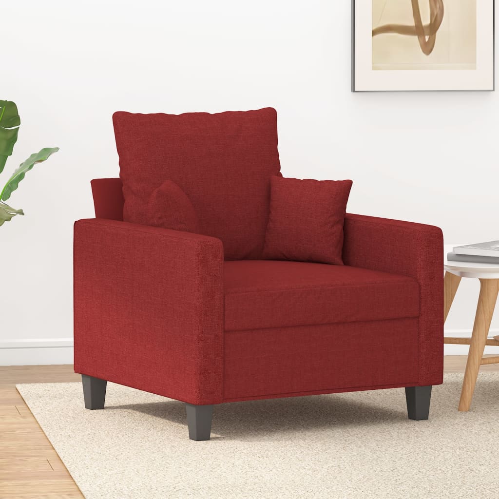 vidaXL Fauteuil 60 cm stof donkergrijs