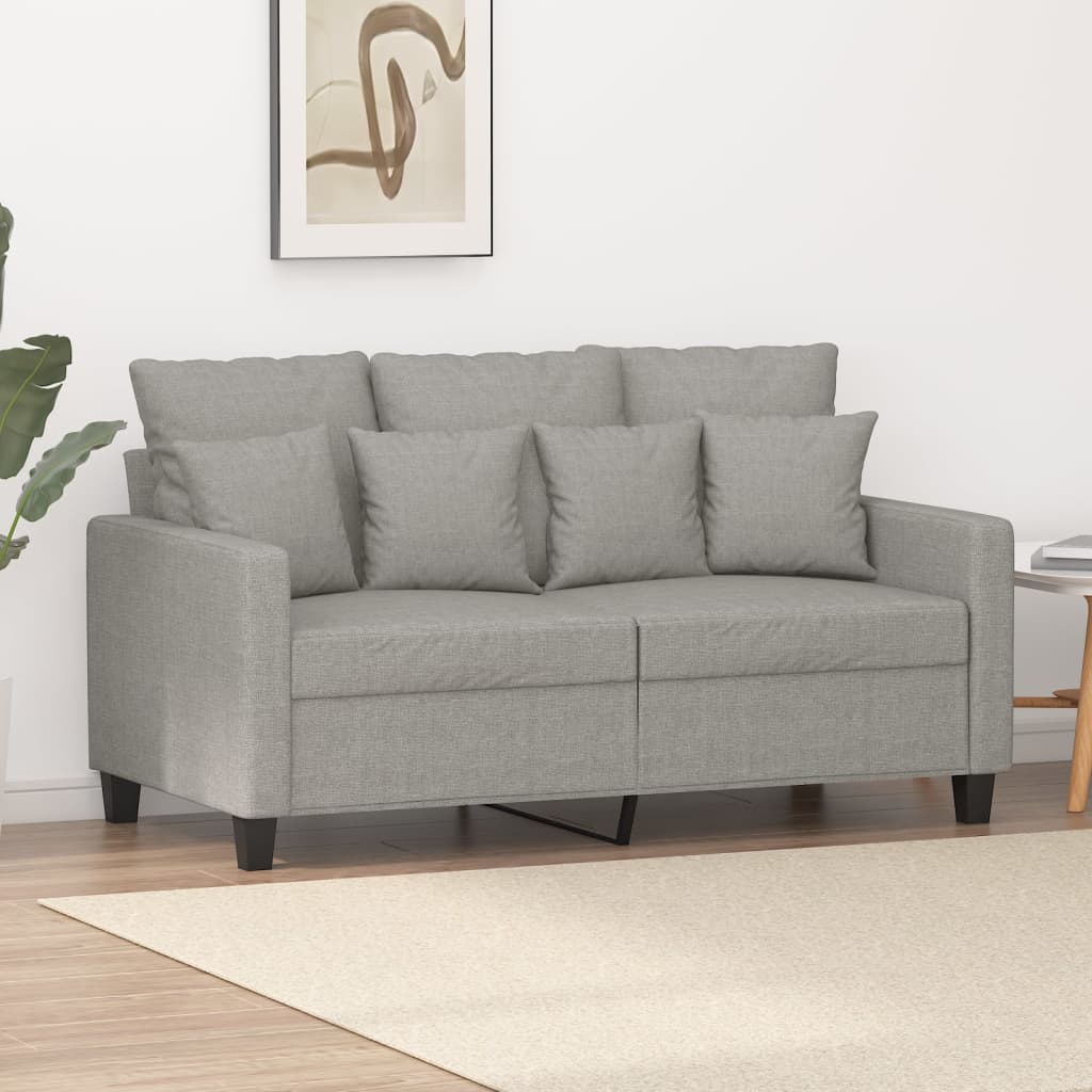 vidaXL Fauteuil 60 cm stof donkergrijs