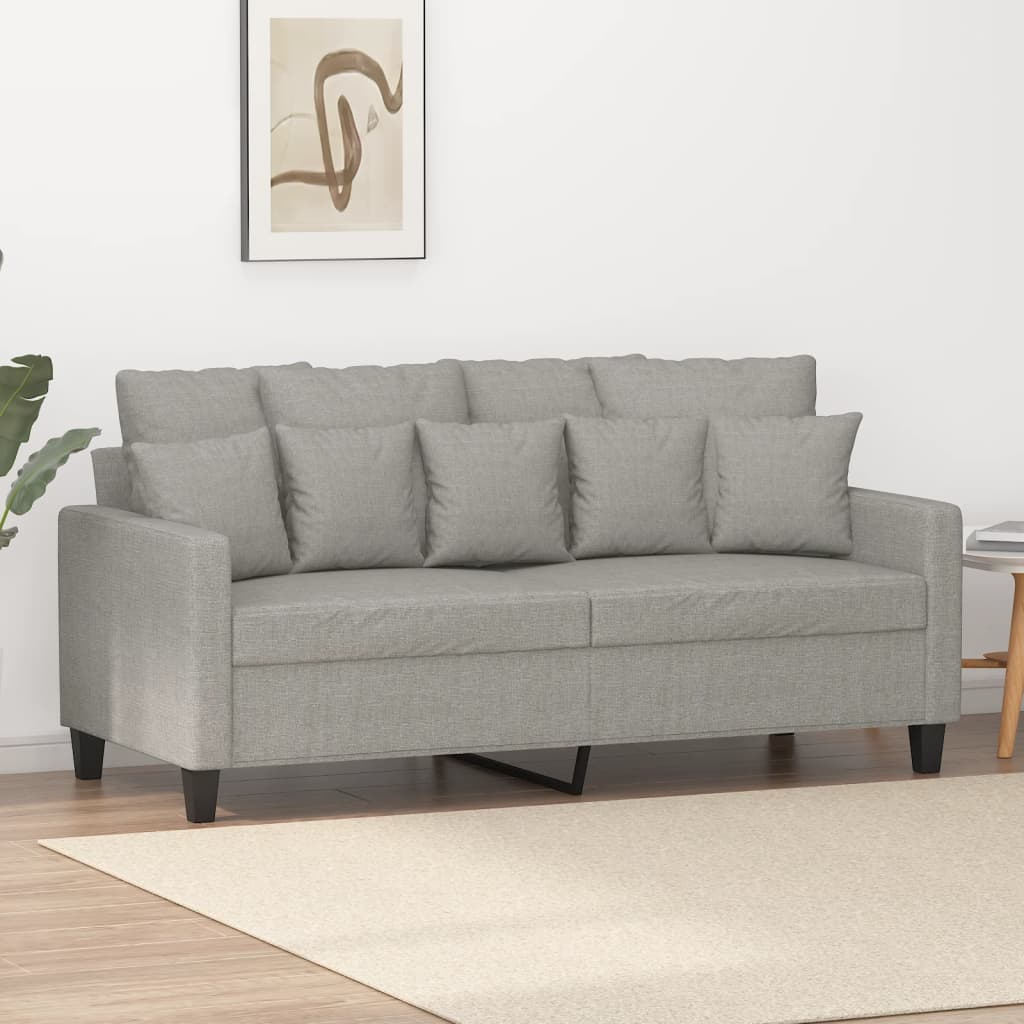 vidaXL Fauteuil 60 cm stof donkergrijs