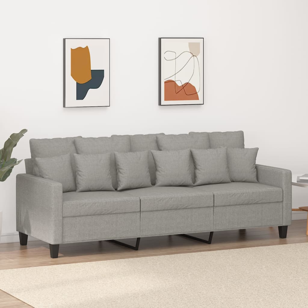 vidaXL Fauteuil 60 cm stof donkergrijs
