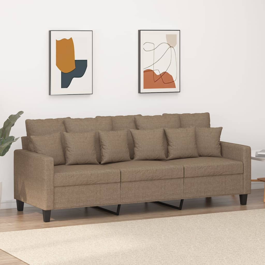 vidaXL Fauteuil 60 cm stof donkergrijs