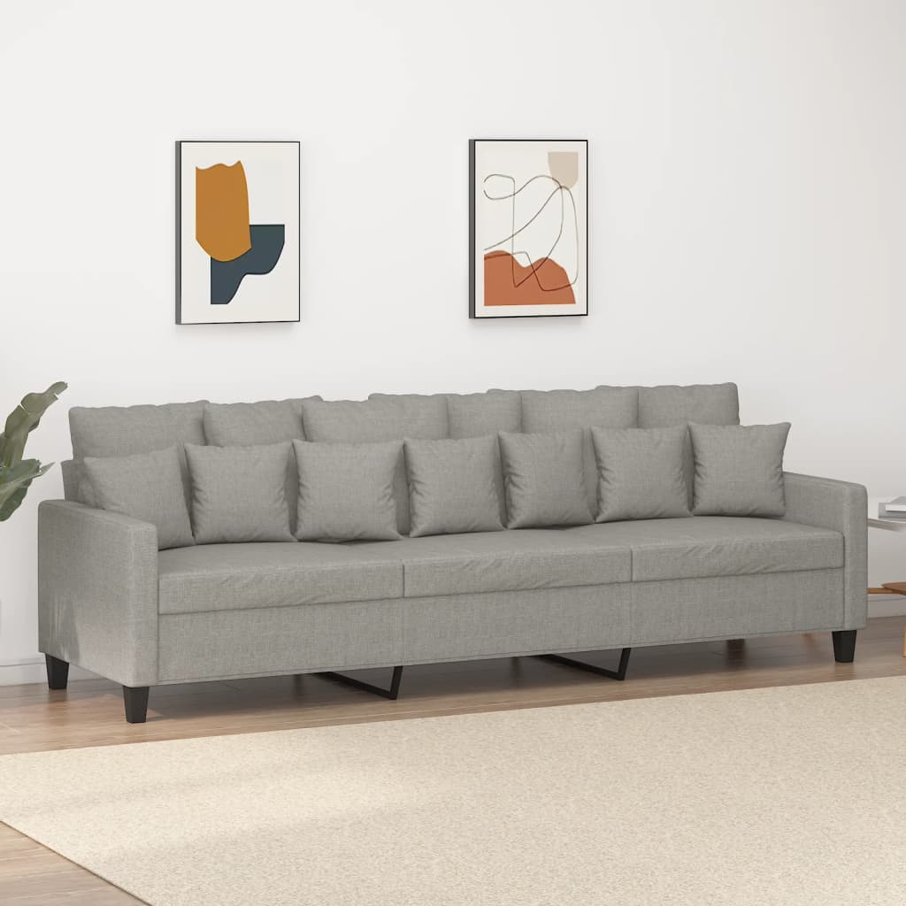 vidaXL Fauteuil 60 cm stof donkergrijs