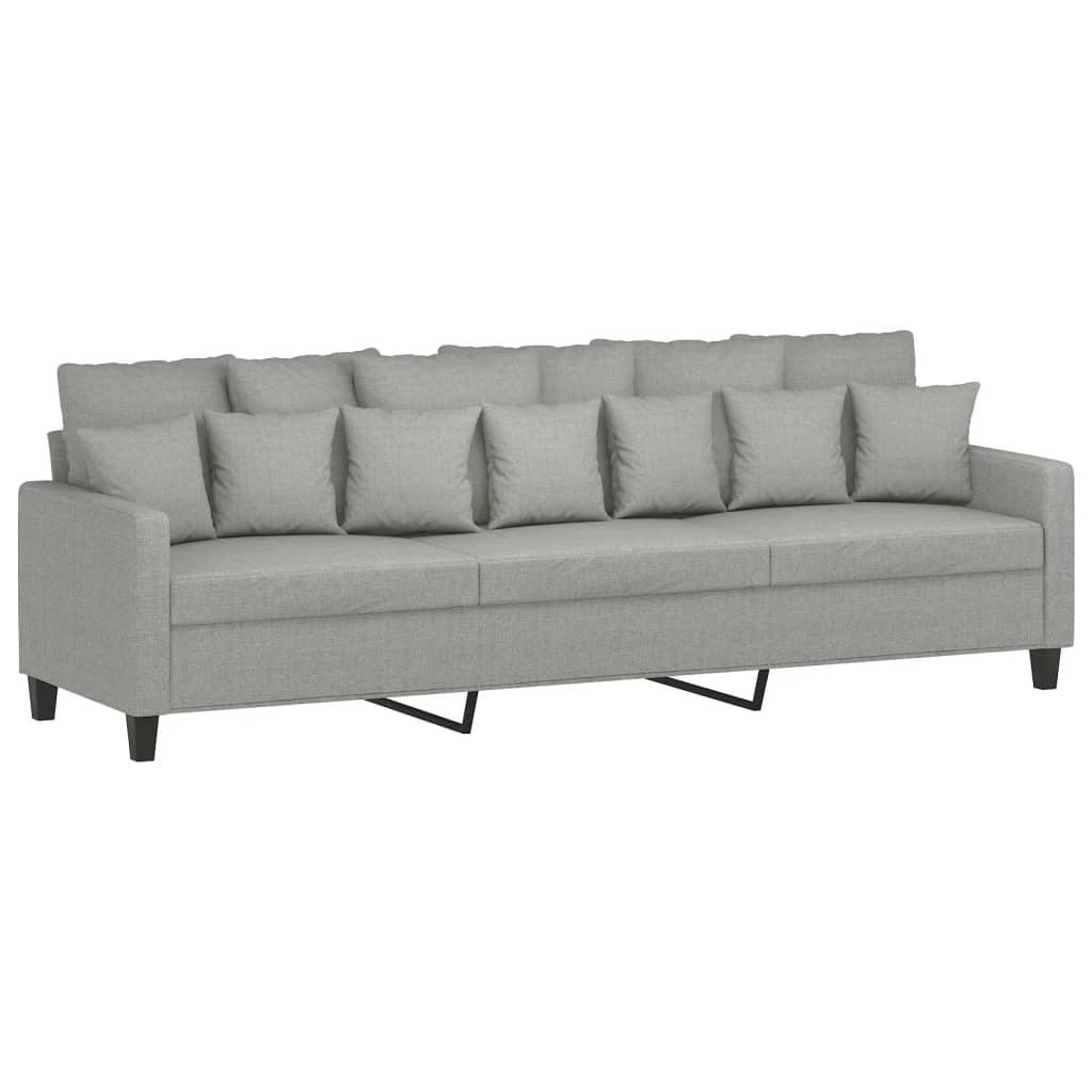 vidaXL Fauteuil 60 cm stof donkergrijs