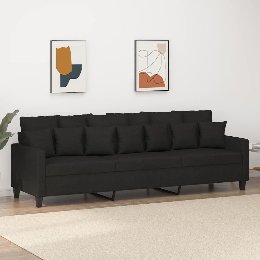 vidaXL Fauteuil 60 cm stof donkergrijs